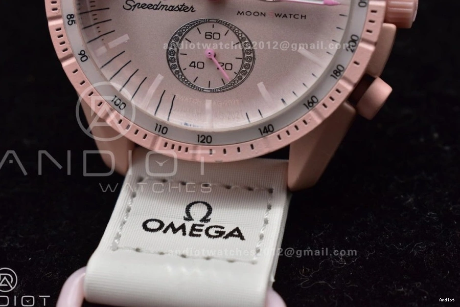 Strap Venus x Bioceramic Moonwatch Nylon Omega on Quartz Swatch to Mission 0407